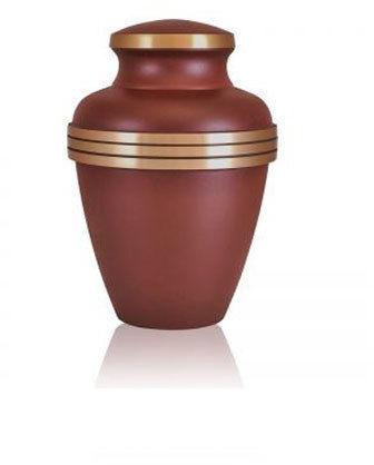 Polished Brown Brass Urn, for Home Decor, Hotel Decor, Restaurant Decor, Packaging Type : Carton Box