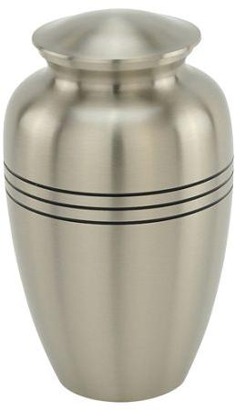 Classic 3 Line Pewter Urn, for Home Decor, Hotel Decor, Restaurant Decor, Packaging Type : Carton Box