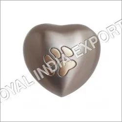 Pet Paw Heart Keepsake Urn, for Home Decor, Hotel Decor, Restaurant Decor, Packaging Type : Carton Box