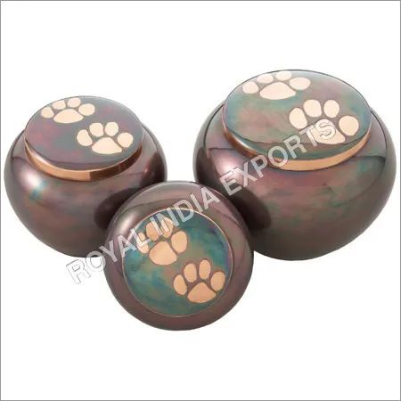 Polished Raku Cremation Urn, for Home Decor, Hotel Decor, Restaurant Decor, Packaging Type : Carton Box
