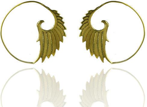 Brass Spiral Earring, Occasion : Party Wear