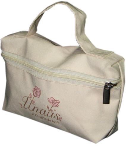 Handles Cotton Cosmetic Bag
