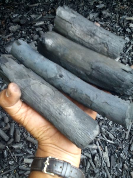 Round Stick Hardwood Charcoal, for High Heating, Steaming, Purity : 90%