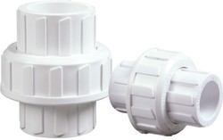 UPVC Plastic Union, for Structure Pipe, Plumbing Pipe, Drinking Water Pipe, Size : 1/2 inch, 3/4 inch