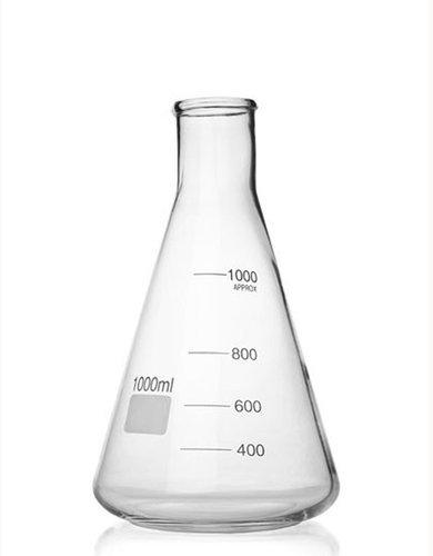 Flat bottom Borosilicate Glass Erlenmeyer Flask, Packaging Type : Box