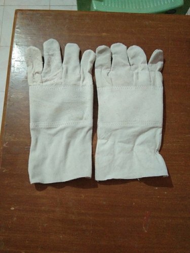 Plain Welding Leather Gloves, Size : Medium