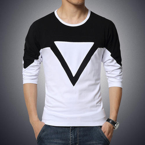 Plain Cotton mens t shirt, Sleeve Style : Half Sleeve, Long Sleeve