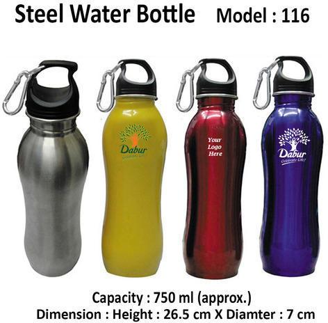 Steel water bottle, Capacity : 750ml