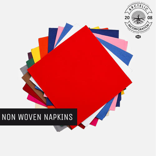 Plain Non Woven Napkins, Feature : Air laid fabric