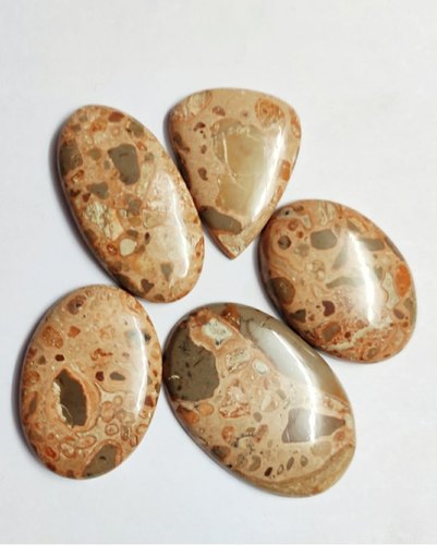 Stone cabochons pendants, Color : Golden