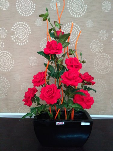 Polyethylene Artificial Flowers, Color : Red, Yellow, White