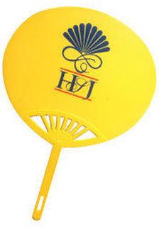 PP hand fans, Color : Yellow