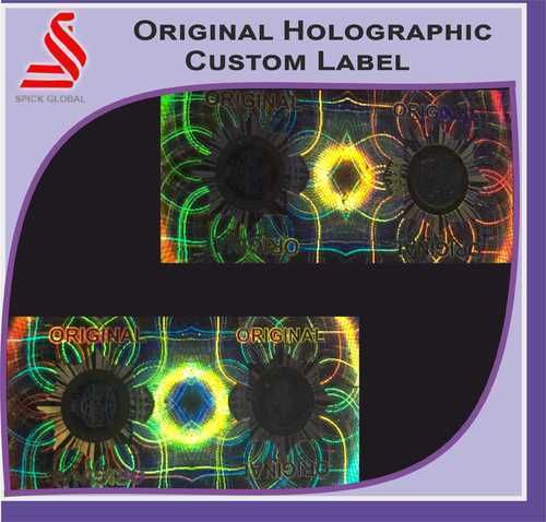 SPICK GLOBAL Polyester Holographic Custom Label