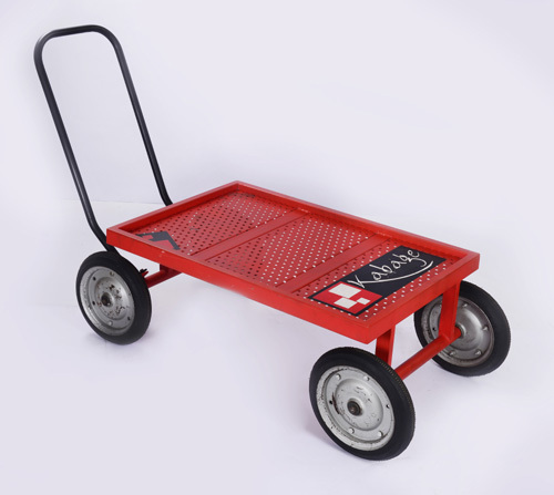 KABAGE Mild Steel Platform Trolley, Capacity : 300 KGS