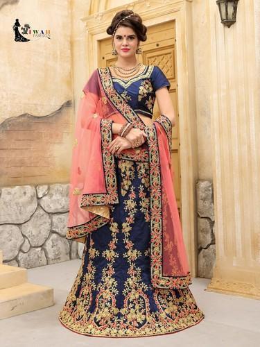 Chanderi Lehenga Choli, Occasion : Wedding Wear, Bridal Wear