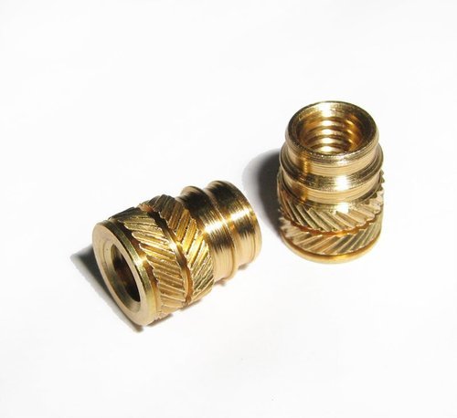 Polished Brass Threaded Insert, Size : 4 mm