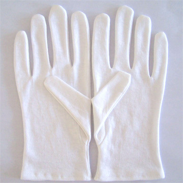 Cotton Hand Gloves, Color : White