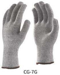 Poly cotton knitted seamless gloves, Gender : Male