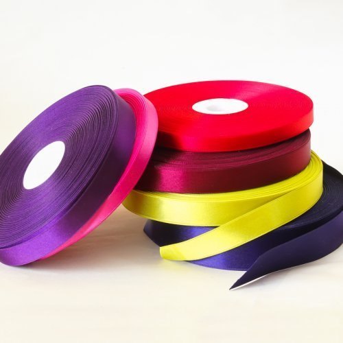 Satin Ribbons, for Gift Packaging, Decoration, Pattern : Single Side Double Sided