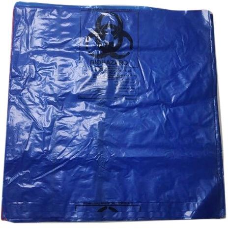  Plastic biodegradable garbage bags, Color : Blue Black