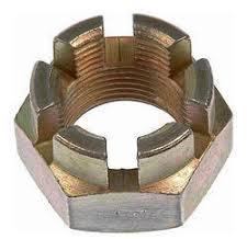 Galvanized Mild Steel Automobile Castle Nut, Hardness : 71 HRC