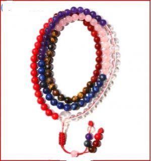 Buddhist Ritual - Chakara Stone Beads Prayer Mala