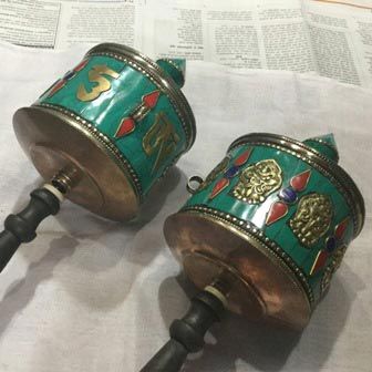 Tibetan Hand Prayer Wheels