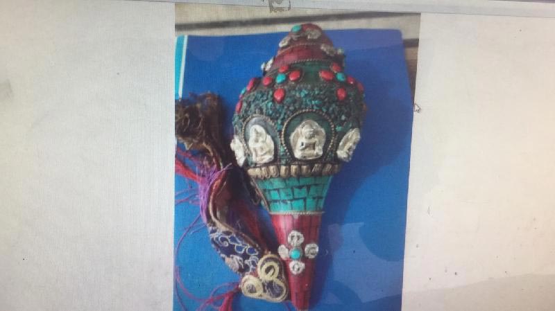 Pancha Buddha Conch Shell