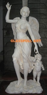 Fiberglass Angel Sculpture, for Interior Decor, Exterior Decor, Promotional Use, Length : 36 inch