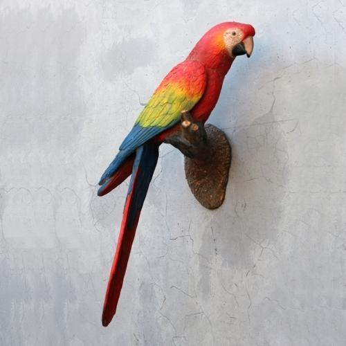 Glasspoll Art Fiber FRP Bird Statue, Color : Multi color/ Natural Colour