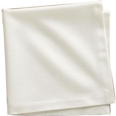 White Cloth Napkin, Pattern : Plain