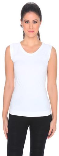Seamless Active White Tank Top, Occasion : Casual