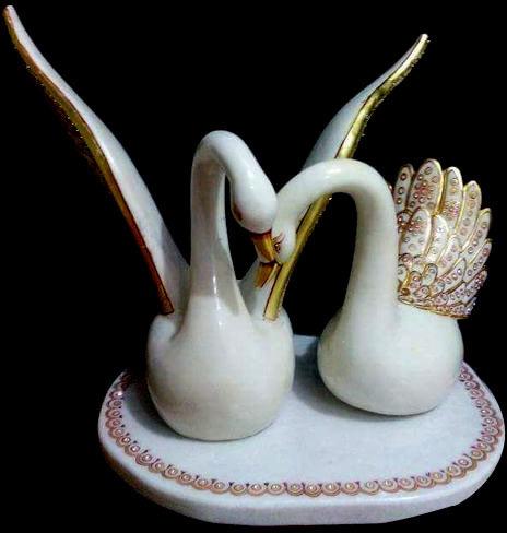 Marble Swan Statue