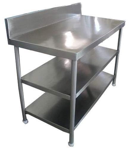 SBKS Stainless Steel Work Table, Color : Silver