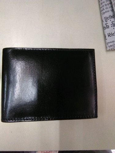 Mens Plain Leather Wallet, Technics : Machine Made