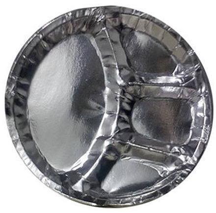 Silver Laminated 4 Cp paper plates