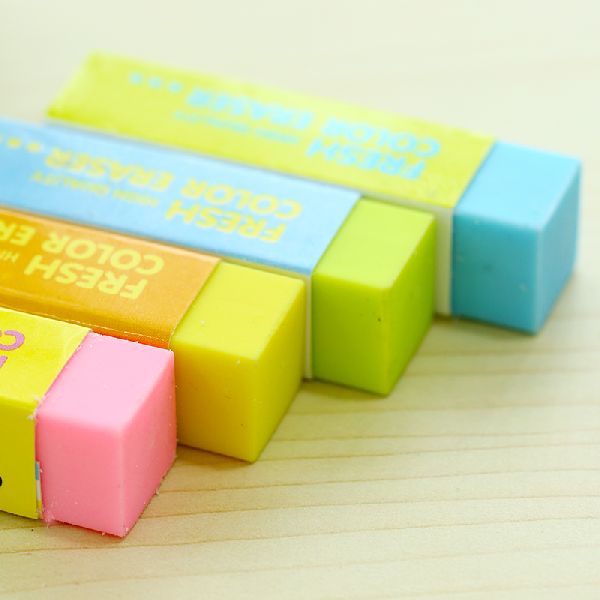 Rectangle Rubber Pencil Erasers, for Students Use, Packaging Type ...