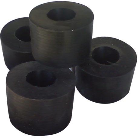 Round Black Rubber Bush