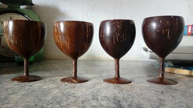 Coconut Shell Wine Glass