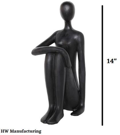 HWM Resin Lady FRP Sculpture, Color : Custom