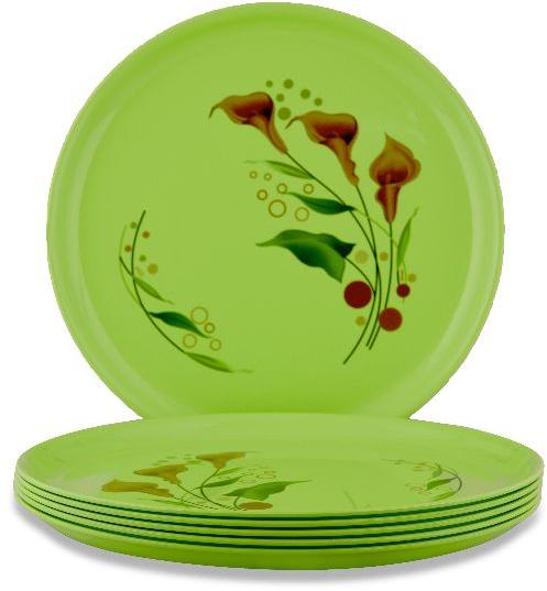 Printed Plastic Dinner Plate, Size : 12inch