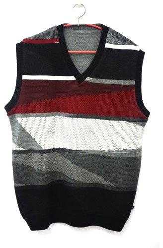 Regualr Fit Sleeveless Mens Casual Woolen Sweater, Size : M-XL