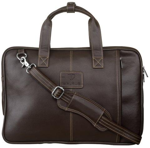 WALRUS Leather Slim Laptop Bags, Gender : Unisex