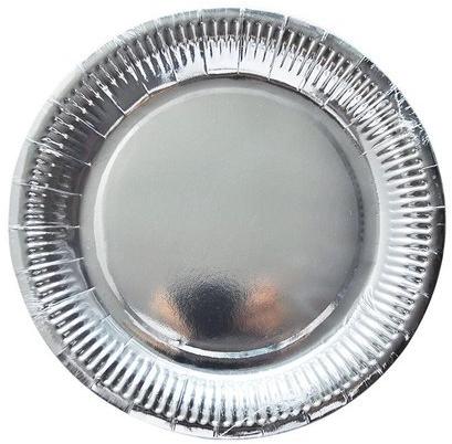 Silver Foil Paper Plate, Size : 6 Inch
