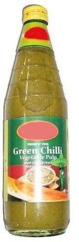 2 Kg Green Chilli Sauce, for Fastfood, Packaging Type : Bottle