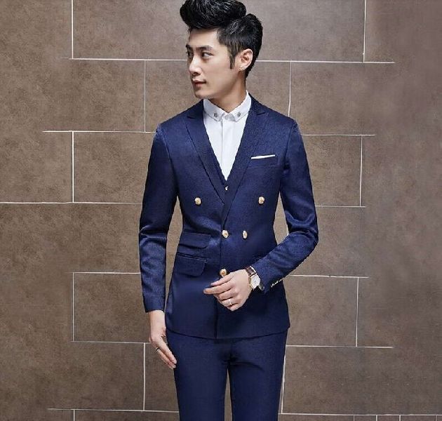 Full Sleeves Cotton Mens Party Wear Suit, Size : L, XL, Feature : Anti ...