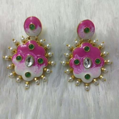 Meenakari Moti Earring, Occasion : Party