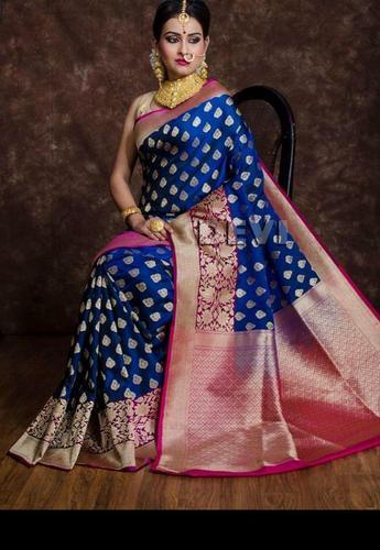 Brocade Banarasi Sarees, Saree Length : 5.5 Mtr