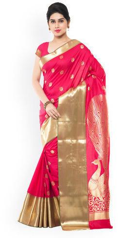 Kanchipuram Silk Sarees, Occasion : Festival Wear, Party Wear