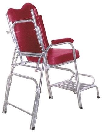 Polished Aluminium Double Pipe Chair, for Banquet, Home, Hotel, Office, Restaurant, Style : Modern